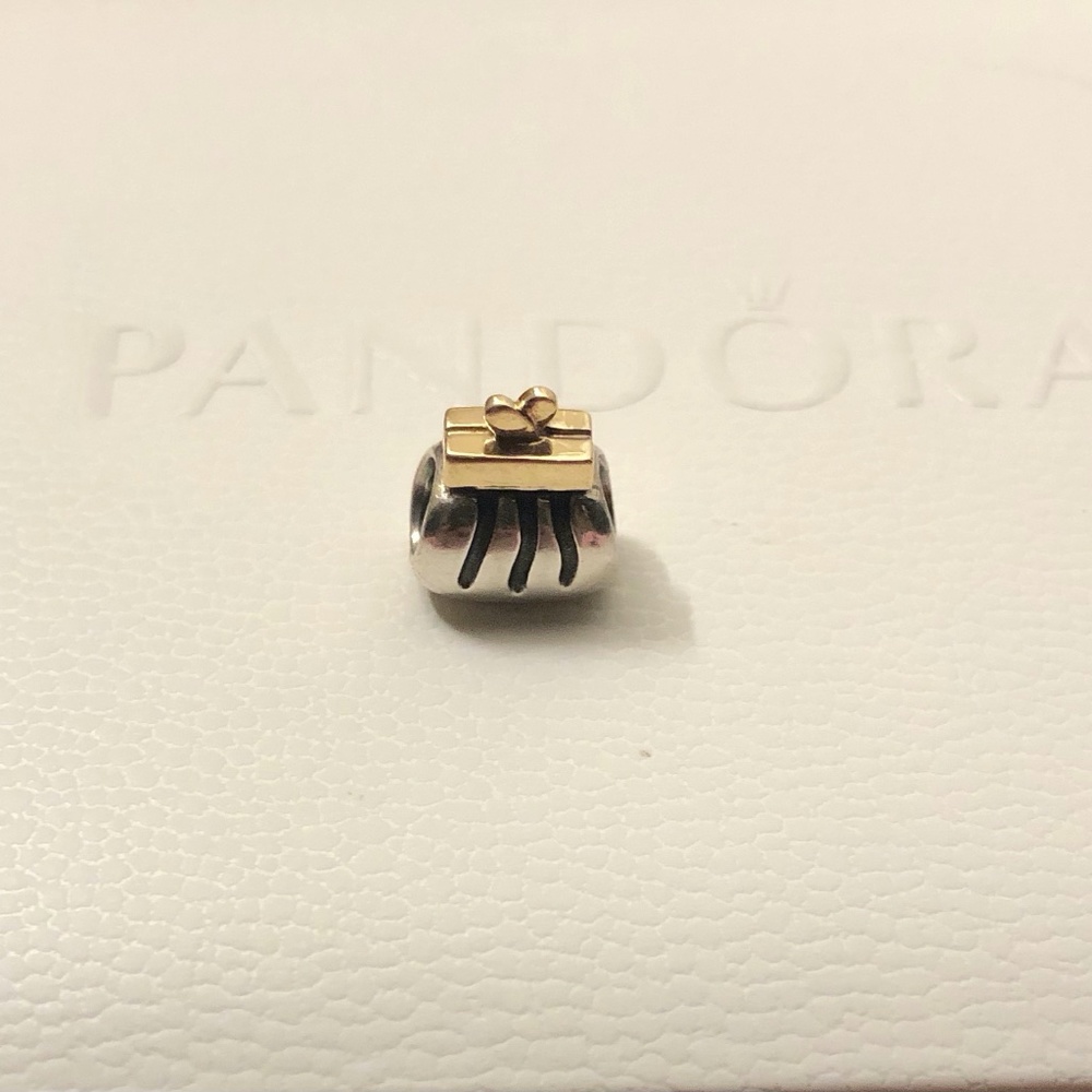 Pandora 14K Gold Silver Clutch Purse Charm